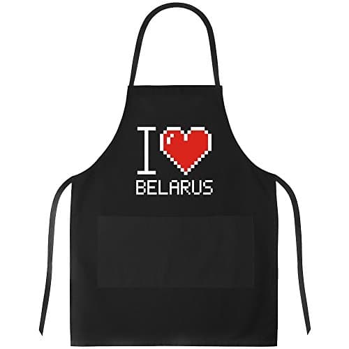 Idakoos I love Belarus pixelated - Countries - Apron