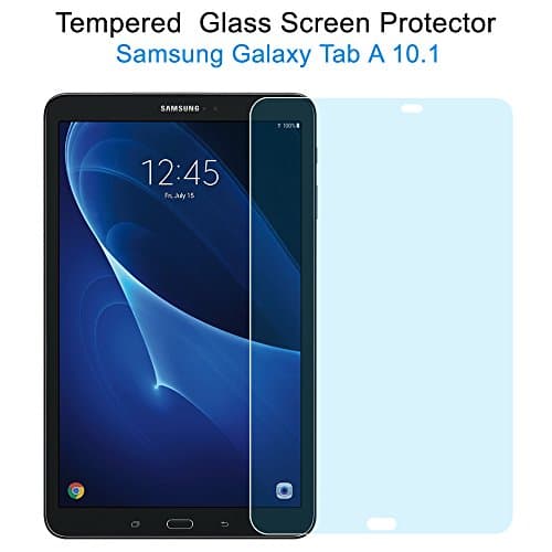 MisVoice Samsung Galaxy Tab A 10.1 Glass Screen Protector, Premium Tempered Glass Film For Samsung Galaxy tab A 10.1 T580N/T585N/T581N Table, Ballistics Glass,Ultra Clear,Easy Installation No-Bubble