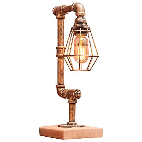 Industrial Steampunk Table Light, E27*1 Light Machine Age Waterpipe Floor Lamp For Home Decor, Bedroom, Living Room, Hotel, coffee shop