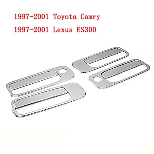 PSgiveU CH-01-0034D Mirror Chrome Side Door Handle Cavity Bowl Covers Trims