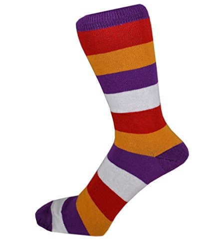 Mens Cotton Rich Striped Pattern Ankle Socks One Size 6-11