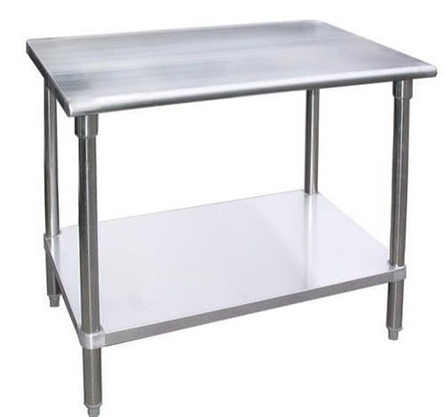 WORK TABLE WITH/WITHOUT 4 CASTERS WHEELS STAINLESS STEEL FOOD PREP WORKTABLE 18 X 36 (No wheels) by AmGood