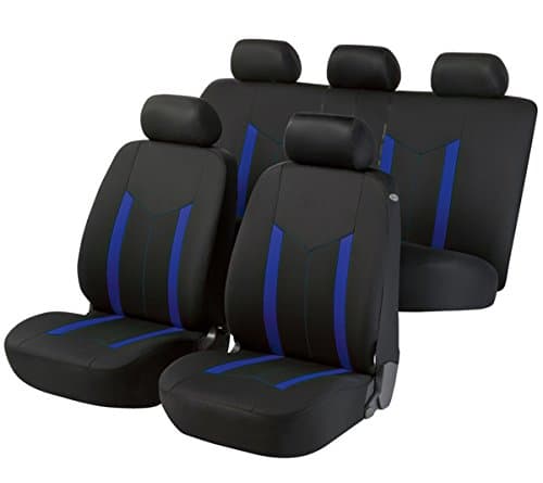 Timon 58394, Car seat covers, protective covers, Complete set, black, blue
