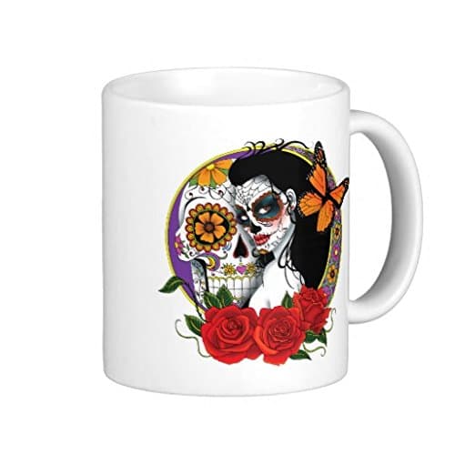 Endingfo Sugar Skulls Classic White Coffee Mug