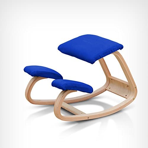 Ergonomic kneel chair Solid wood for Office/Computer/Game/Home Knee Chairs Stool Comfortable Thick Cushion ( Color : D )