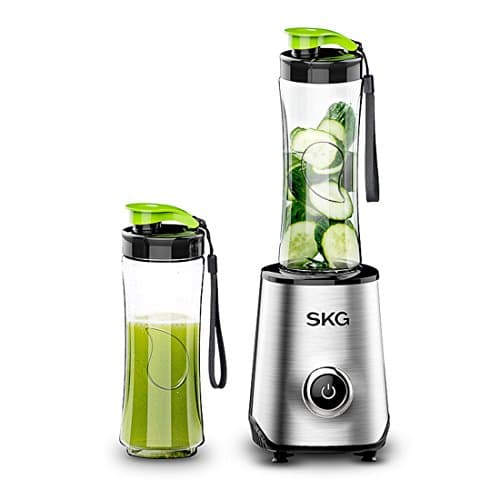 Electric Juicer - Automatic Fruit Ice Mixer Cup Bottle - Portable Mini Travel Juice Blender Silver And Black - 4 Blades 600Ml X 2 Kitchen Supplies Silver