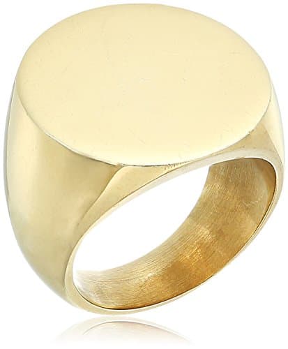 Soko Signet Ring, Size 8 (Gold-tone)