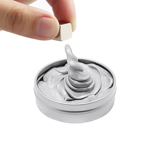 Gragas Creative Magnetic Playdough Magnet Creative Toy Gift (Silver)
