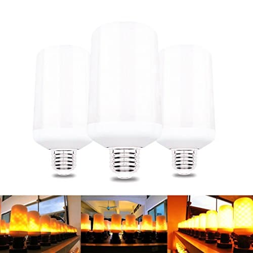 AUROX®E27 5W Led Flame Effect Fire Light Bulbs,Creative Lights with Flickering Emulation,Vintage Atmosphere Decorative Lamps, Simulated Gas Hurricane Lantern,Warm White