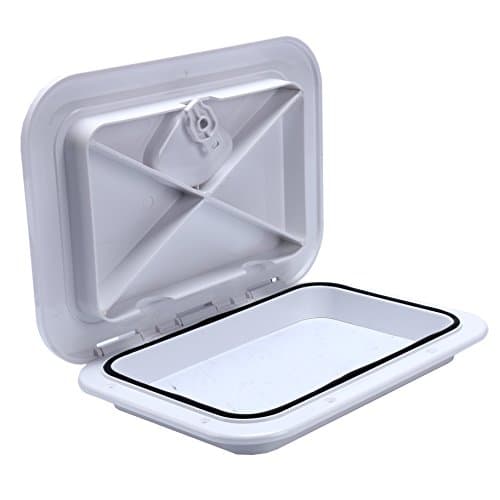 Amarine MadeMarine Access Hatch Boat Hatch Lid Deck Access Hatch & Lid 10-5/8" X 14-3/4" - White or Black 270mmx375mm
