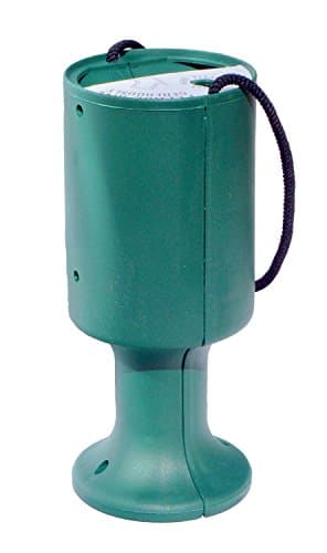 Round Handheld Plastic Charity Collection Box - Bottle Green