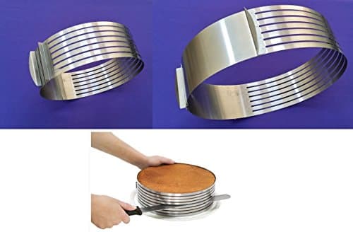 Cake Slicer - Cake Cutter - Adjustable Ring Size 9 to 12 Inch - 3