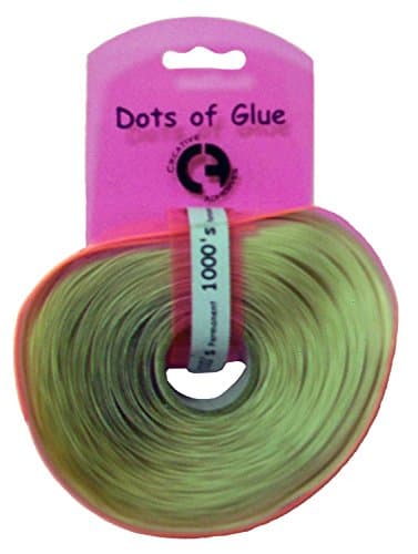 Creative Adhesives 1000-Piece Permanent Glue Dots, Beige