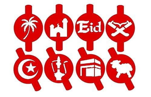 Islamic Eid &amp; Ramadan Stencils Set - 8 by Eidway