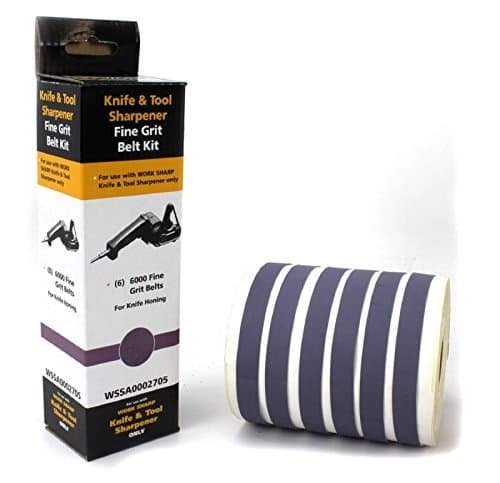 Pack of 6 Replacement Belts Grit 6000 Sharpener Electric Work Sharp WS1