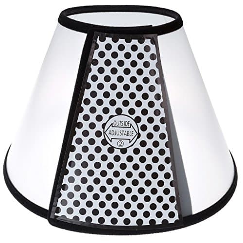 Aidle Pet Cat Dog Soft Cone Protective Collar,Plastic Transparent Elizabeth Protective Collar Anti-Bite Lick Wound Healing Safety Practical Neck Cover (L 40-43cm/ 15.6”-16.7”)