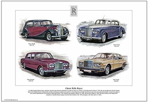 CLASSIC ROLLS-ROYCE Print - Wraith, Cloud, Shadow & Spirit