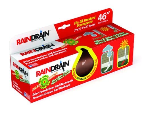 RainDrain URD46-DRK Brown Case 18 Rain Drain, Dark Brown, Case of 18