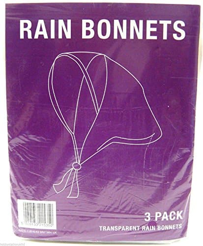 Fit Rite Rain Bonnet with Full Cut Visor &amp; Netting - One Size Fits All - White -
