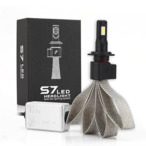 Car Light,Ourmall Car LED Headlight Light Bulb Kit Set Conversion White 60W 6400LM 6000K,360° Beam Angle (H7)