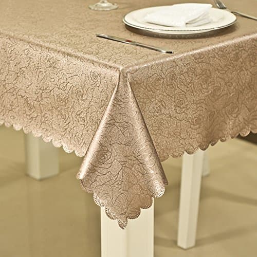 Rectangular tablecloth, Pu leather Various colours & sizes Waterproof Oil resistant Wrinkle resistant Anti-hot Coffee table mat Table mat-J 0.9m*1.5m(35*59inch)