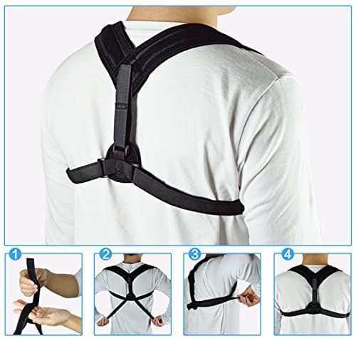 Posture Corrector - Adjustable Shoulder Brace Support for Women & Men - Improves Bad Posture, Correct Shoulder and Relive Back Pain