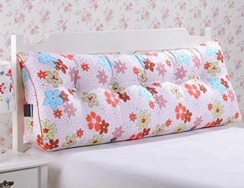 SUBBYE Lumbar Pillows Cushions BedHead Pillow Cotton Triangle Support Bedside Cushion Soft Bag Reading Backrest Headboard Cushion Size Optional ( Size : 120cm )