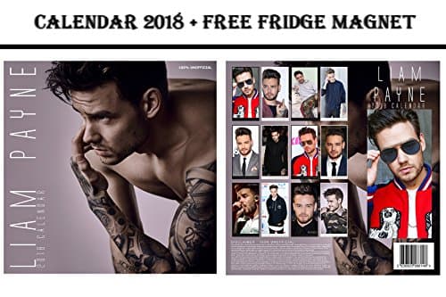 LIAM PAYNE SQUARE WALL CALENDAR 2018 + LIAM PAYNE FRIDGE MAGNET