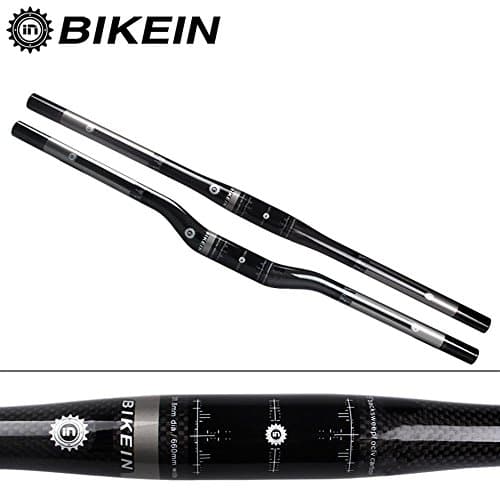 LHZ Full Carbon Fiber Control Tech Comp MT 28CB Mountain Bike Flat Handlebar, 580mm, Matt Black Straight Bike High-intensity Handle Wholesale Ultra-light