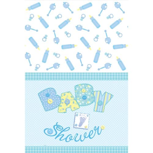 Unique Baby Shower Tablecover - Blue Stitch