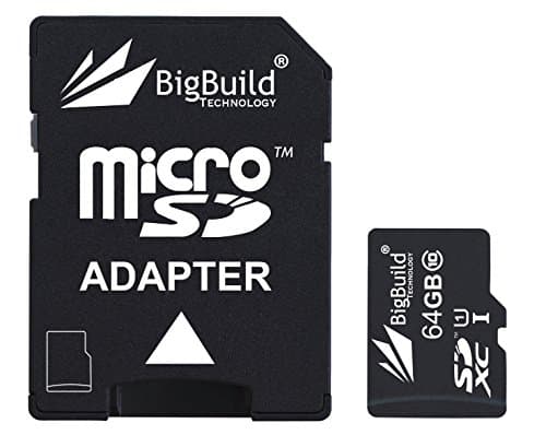 eMemoryCards 64GB Ultra Fast 80MB/s Class 10 MicroSD Memory Card for Aligator S5050 Duo HD IPS Mobile | SD Adapter is included