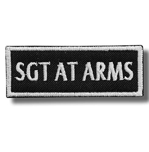 SGT at arms - Iron/Sew on patch, 8 X 3 cm