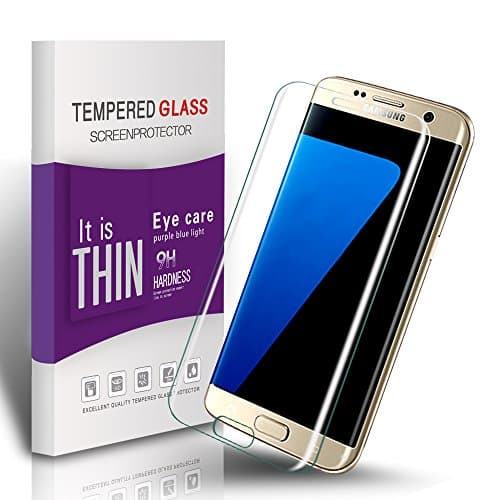 Vegbirt Galaxy S7 Edge Screen Protector, Tempered Glass Screen Protector, Curved Screen Cover for Samsung Galaxy S7 Edge