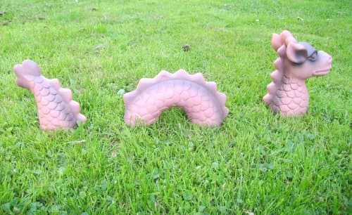 3-piece dragon a great idea for your garden, front garden, balcony: