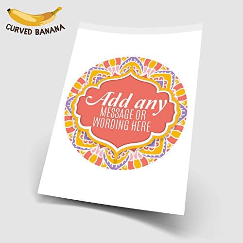 Personalised Eid Mubarak Mandala Ornament 7.5 Inch High Resolution Cake Topper