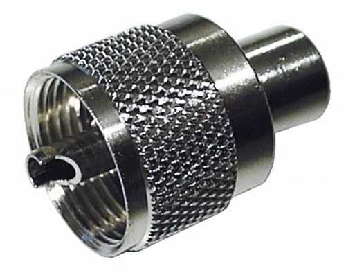 VS Electronic 609081 solder connection ultra high frequency plug PL259 for cable, 4.2 mm exterior diameter