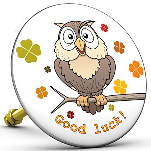 Bath Pop Owl / Owl Good Luck Bath Plug / Stopper for Bath Waste Plug, 4524