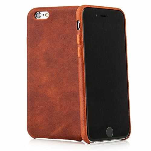 QUADOCTA "No. 5" leather case for Apple iPhone 6 6s 4.7 inch tabacco genuine leather. Slim leather case as the ultimate accessory for the Original Apple iPhone 6 6s (4.7 inch)