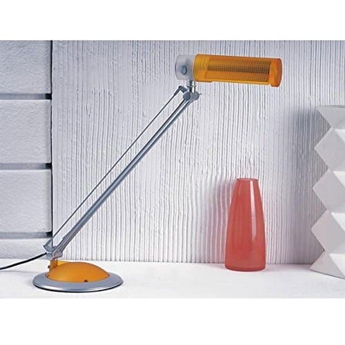 CristalRecord Teja - Energy Efficient Desk Lamp, E27 9W Bulb included, Colour Orange
