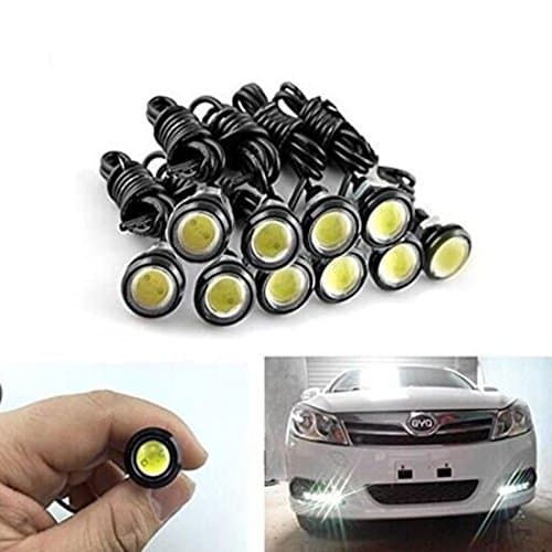 10-pack 5730 9W 18mm Eagle Eye LED Car Motor DRL Backup New White Lights bulbs 12V