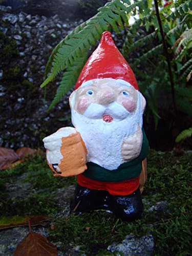 Pixieland Traditional Garden Gnome ~ Scrumpy ~ Mini Drinking Scrumpy ~ Handmade in Devon