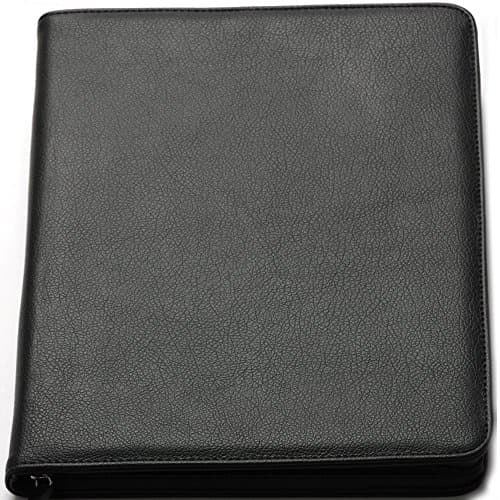 A4 Zip Conference Folder Business Black America
