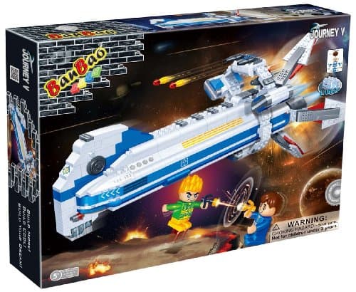 Good Value For Money BanBao Building Blocks Bricks Construction Science Fiction Spaceship BB-133 - Construct Your Own Great Idea for Fun Easter, Birthday Xmas, Christmas, Stocking Filler Present Gift or Reward or Pocket Money Treat - Boys Children Boy Child Kids - One Supplied