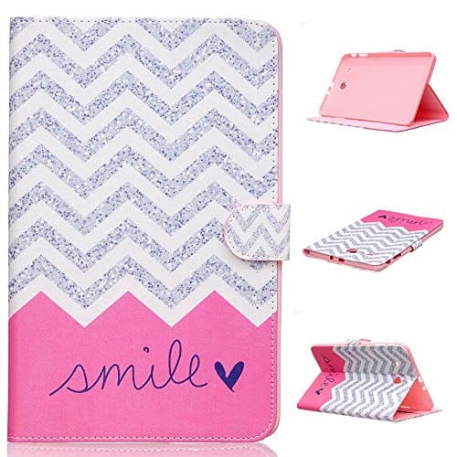 HotsaleUK Case for Samsung Galaxy Tab E 9.6-Inch SM - T560 / SM- T561 , Cover for Samsung Galaxy Tab E 9.6-Inch SM - T560 / SM- T561 , Case With Stand for Samsung Galaxy Tab E 9.6-Inch SM - T560 / SM- T561 , Paint All kinds of Cartoon Patterns With high-Quality PU Leather Slim Protective Case Cover With Stand Samsung Galaxy Tab E 9.6-Inch SM - T560 / SM- T561(2)