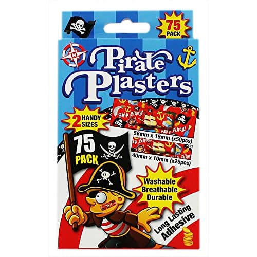 75 Pack Kids Themed Plasters by Lizzy® (Pirate)