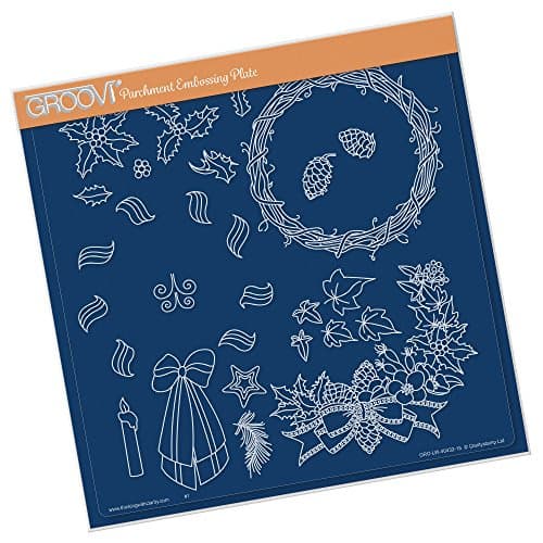 Woven Wreath Groovi Plate A4 Square