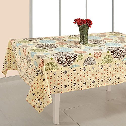 Indian Home Decor Rectangular Floral Print Cotton Tablecloth 60 x 90 Inches - 6 Seater