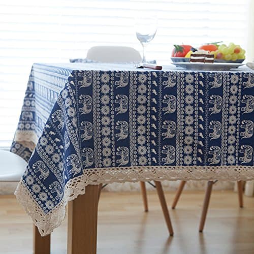 Print tablecloths Heavyweight fabric tablecloth Macrame lace tablecloth Tablecloth for dining room-A 40x60cm(16x24inch)