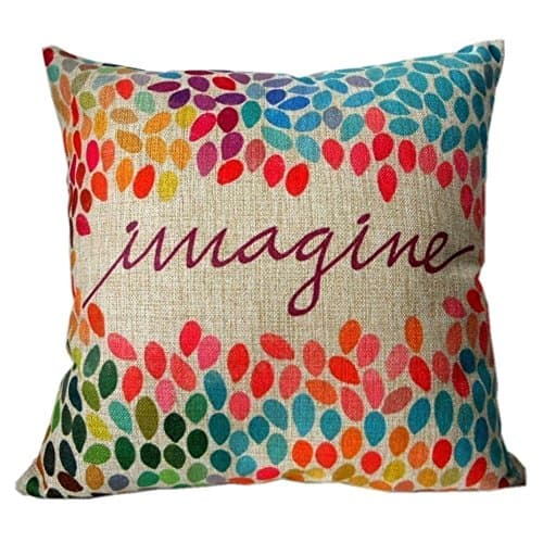 Throw Pillow Case, Hidoon® Cotton Linen Square Decor Throw Pillow Case Cushion Cover Colorful Imagine 18x18 Inch