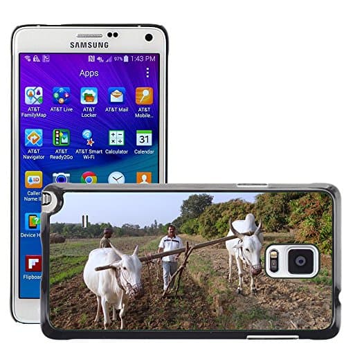 Super Stellar Slim PC Hard Case Cover Skin Armor Shell Protection // M00126092 Ox-Plough Tiller Ox Plough Farmer // Samsung Galaxy Note 4 IV